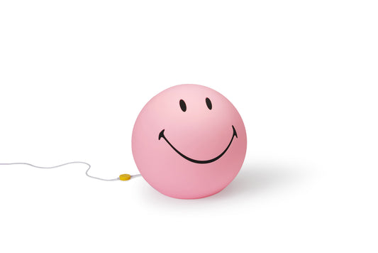 Mr Maria Smiley Pink XL naktinė lempa - vaikiškas šviestuvas
