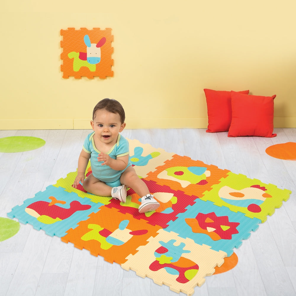 LUDI Gyvunai lavinamasis kilimelis 3D delione kid playing on matt
