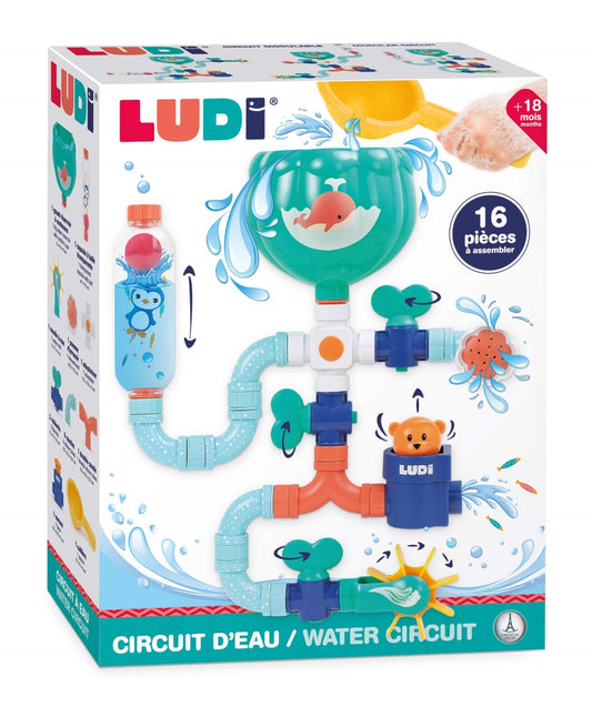 LUDI Jura vonios zaislas 16 daliu rinkinys vandens zaislai packed