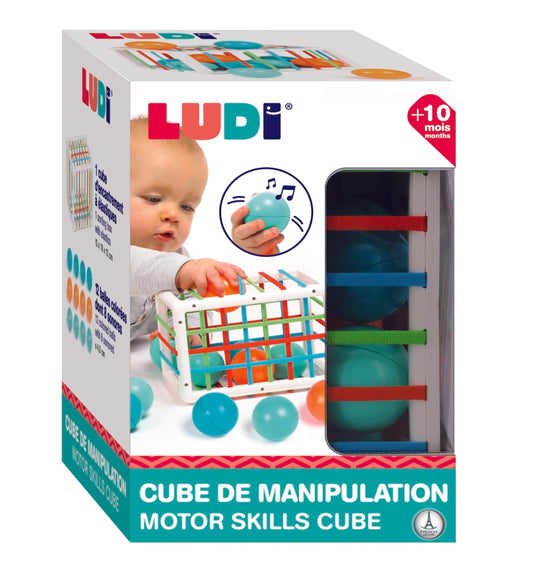 LUDI Manipuliacinis kubas zaislas smulkiajai motorikai lavinti lavinameji zaislai packed