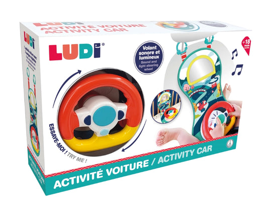 LUDI Prikabinamas Automobilio vairas interaktyvus zaislas kudikiui packed ointeraktyvus zaislai