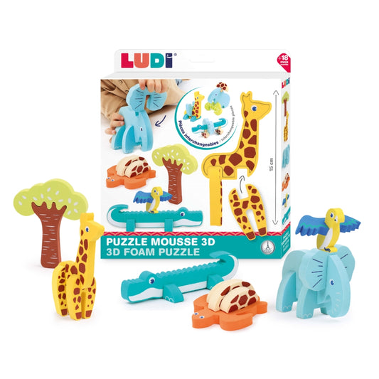 LUDI Safari 3D delione full set deliones maziems vaikams