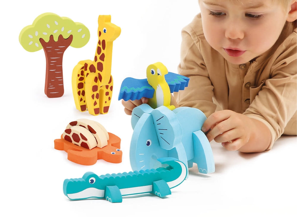 LUDI Safari 3D delione kid playing deliones maziems vaikams