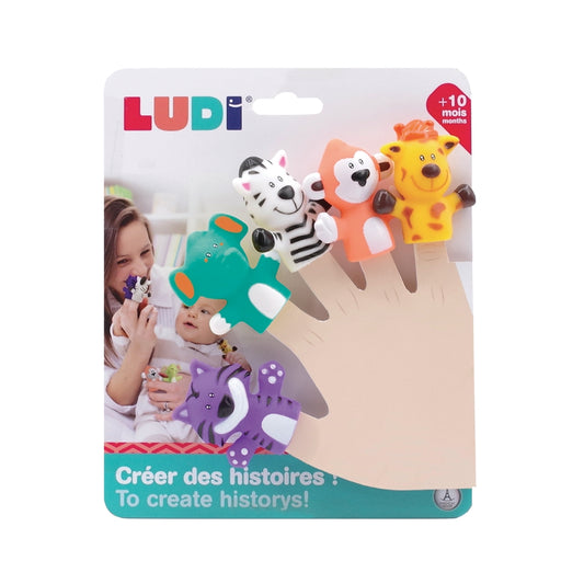 LUDI Safari gyvunai pirsciuku zaidimas - zaislas smulkiajai motorikai lavinti packed sensoriniai zaislai