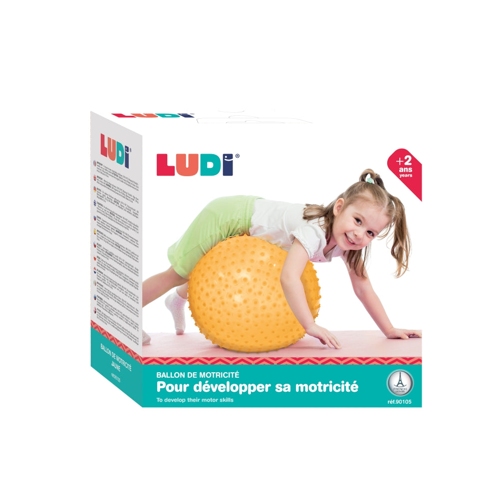 LUDI Sensorinis kamuolys mankstai 45 cm packed sensoriniai kamuoliai masazui