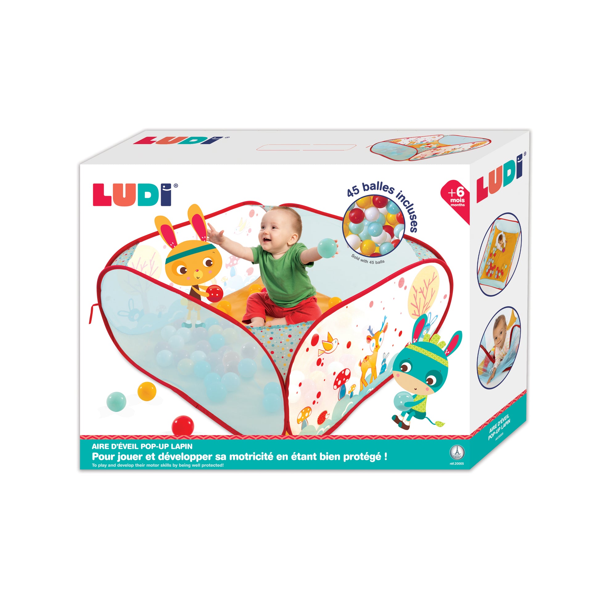 LUDI Triusiukas kamuoliuku baseinas packed