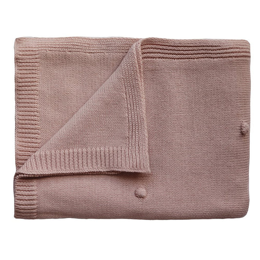 Mushie megztas pledukas kudikiui Blush