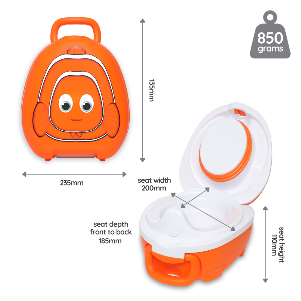 My Carry Potty zuvele kelioninis naktipuodis vaikams specification