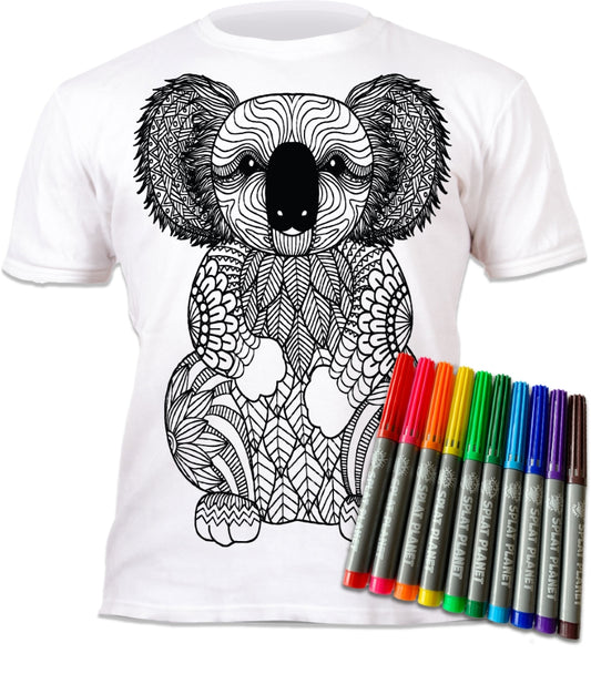 Splat Planet marskineliai su flomasteriais Koala