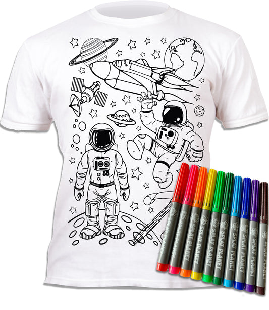 Splat Planet marskineliai su flomasteriais Kosmosas
