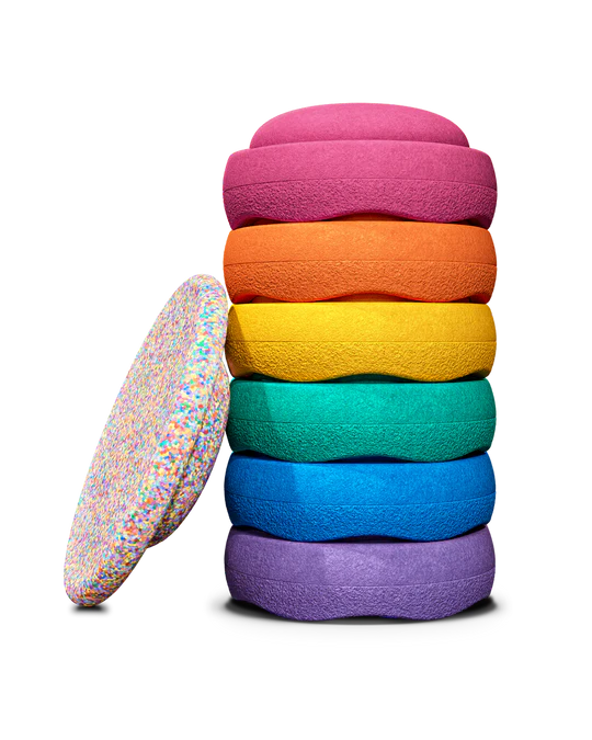 Stapelstein Rainbow Set Classic balansavimo laipteliai