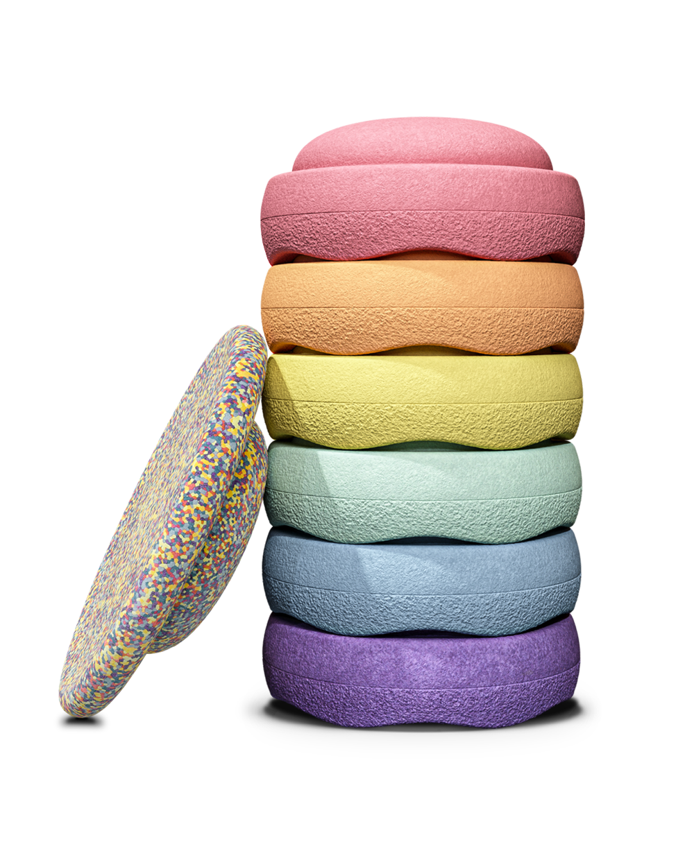 Stapelstein Rainbow Set pastel balansavimo laipteliai