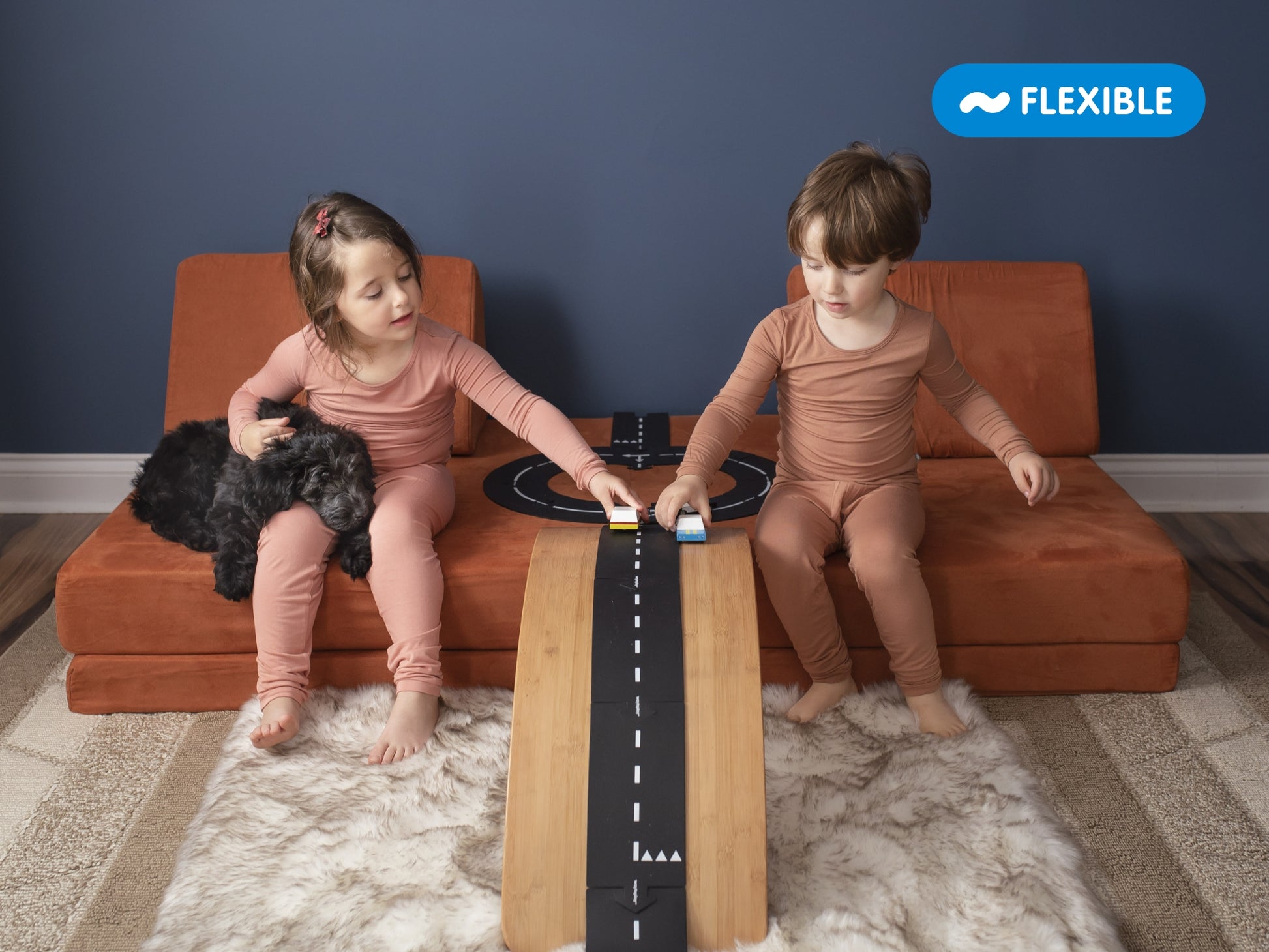 WayToPlay Express masinu trasa automobiliu trasa vaikams zadimas namie lavinamieji zaislai