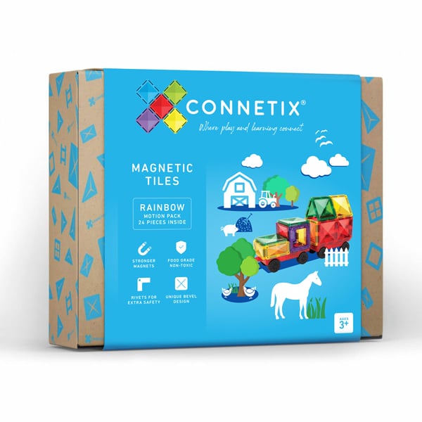 Connetix 24 dalių magnetinis konstruktorius - Motion pack