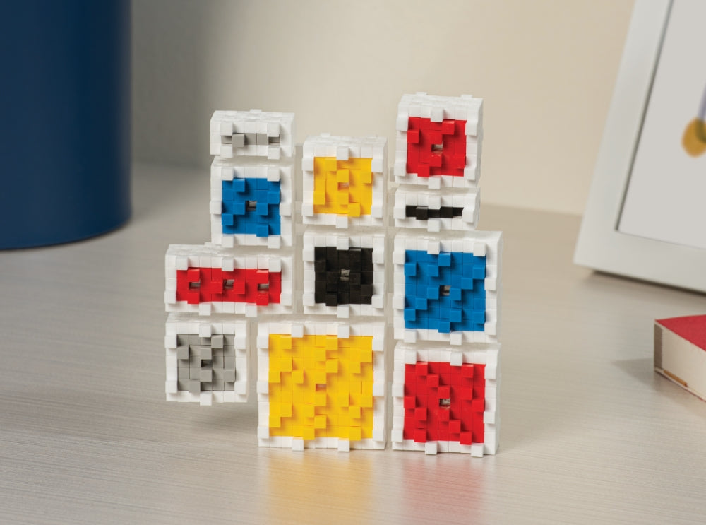 plus plus konstruktorius ikvepimas mondrian edukaciniai zaislai lavinamieji zaislai builted figures