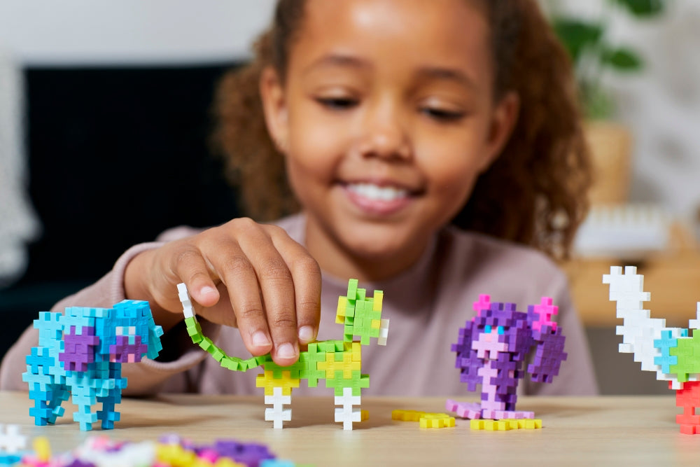 plus plus konstruktorius mokausi statyti gyvunelius 275 detaliu edukaciniai zaislai lavinamieji zaislai kid building and playing