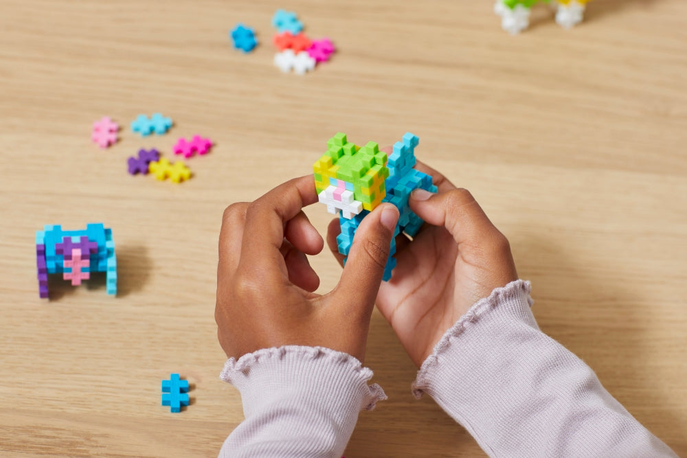 plus plus konstruktorius mokausi statyti gyvunelius 275 detaliu edukaciniai zaislai lavinamieji zaislai kid playing
