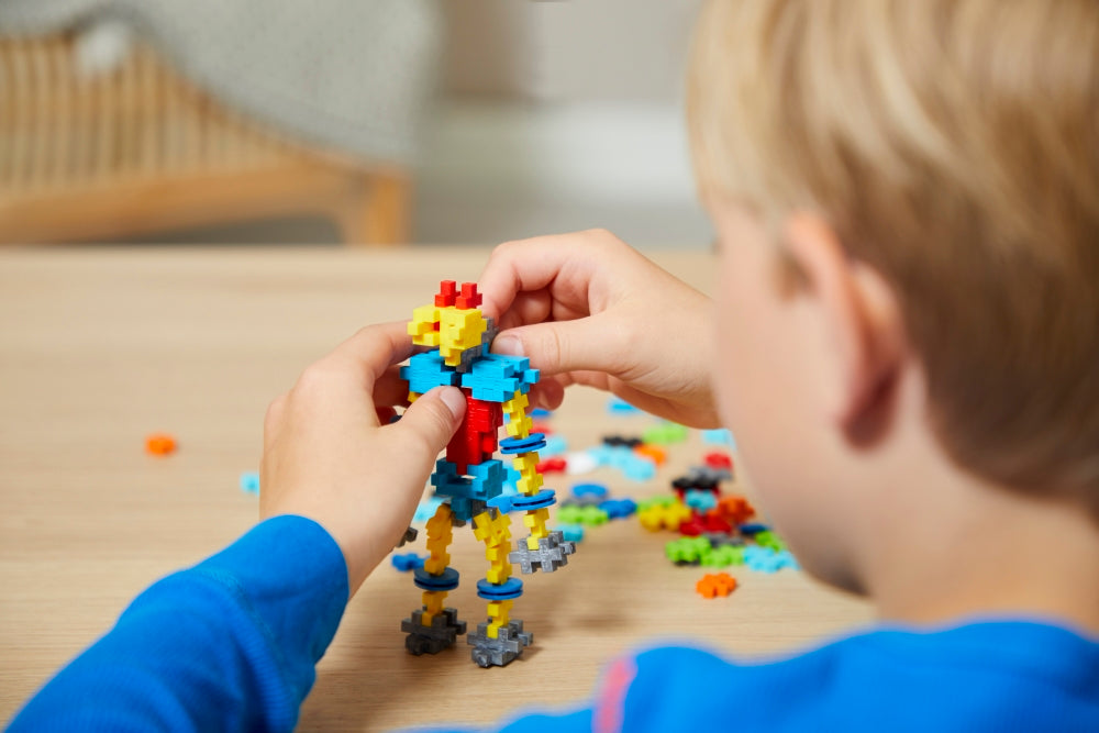 plus plus konstruktorius mokausi statyti robotus 250 detaliu edukaciniai zaislai kid building lavinamieji zaislai