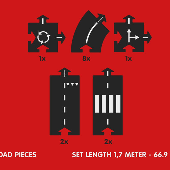 WayToPlay Ringroad masinu trasa automobiliu trasa vaikams lavinamieji zaislai
