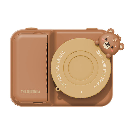 zoofamily zoo print bear momentinis vaikiskas fotoaparatas