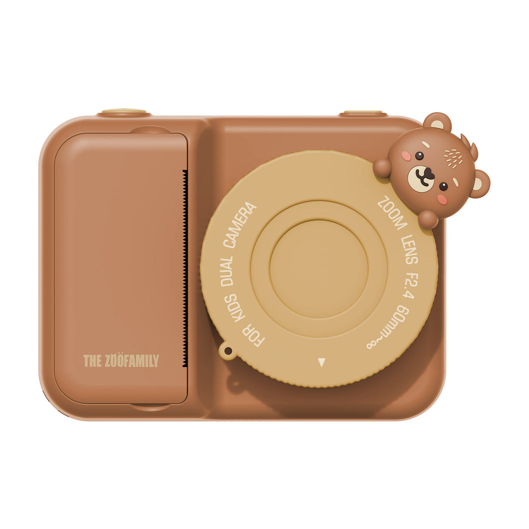 zoofamily zoo print bear momentinis vaikiskas fotoaparatas