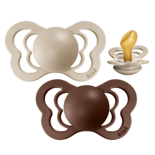 Bibs Ortodontiniai Ciulptukai 1 dydis 0 6 men Vanilla Mocha unpacked