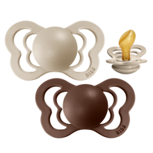 Įkelti vaizdą į galerijos rodinį, Bibs Ortodontiniai Ciulptukai 1 dydis 0 6 men Vanilla Mocha unpacked
