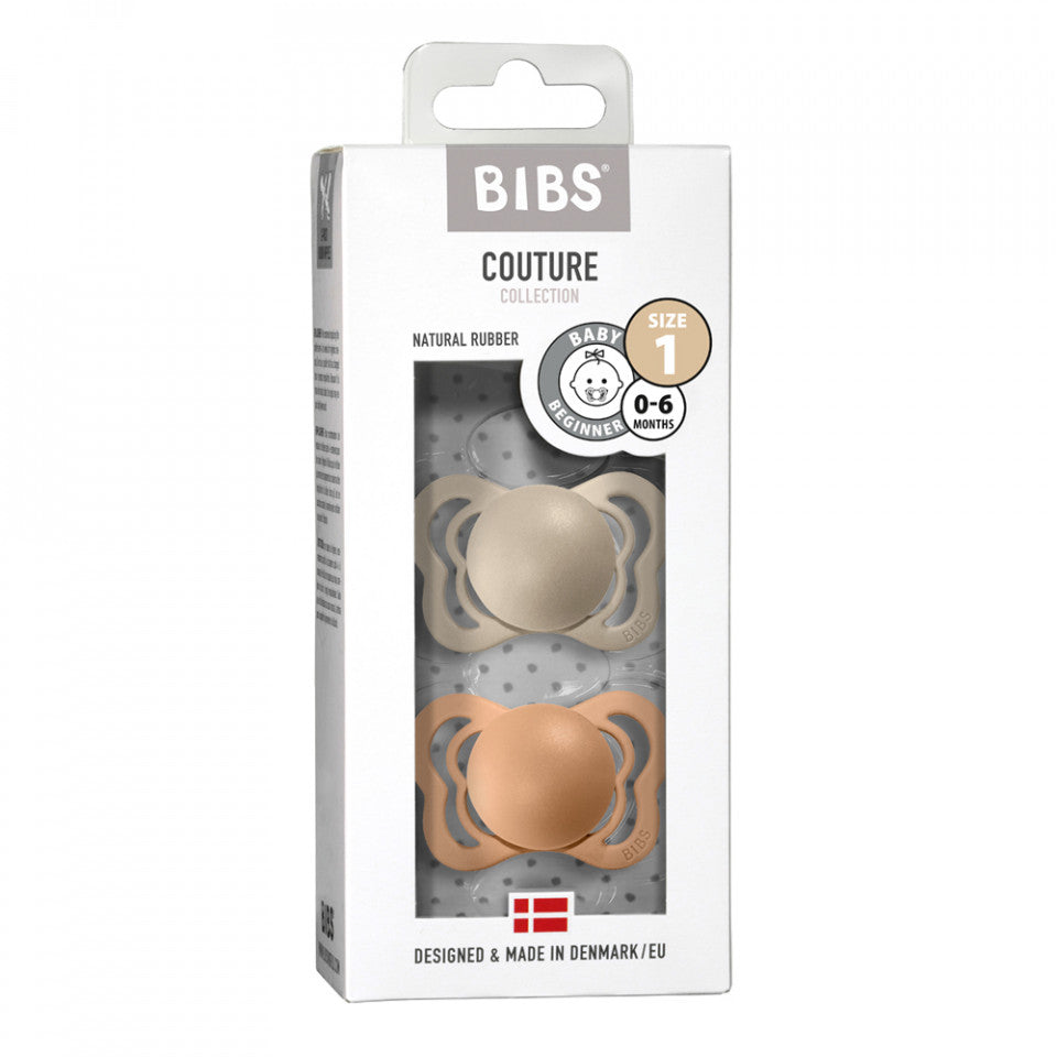 Bibs Ortodontiniai Ciulptukai 1 dydis 0 6 men Vanilla Peach