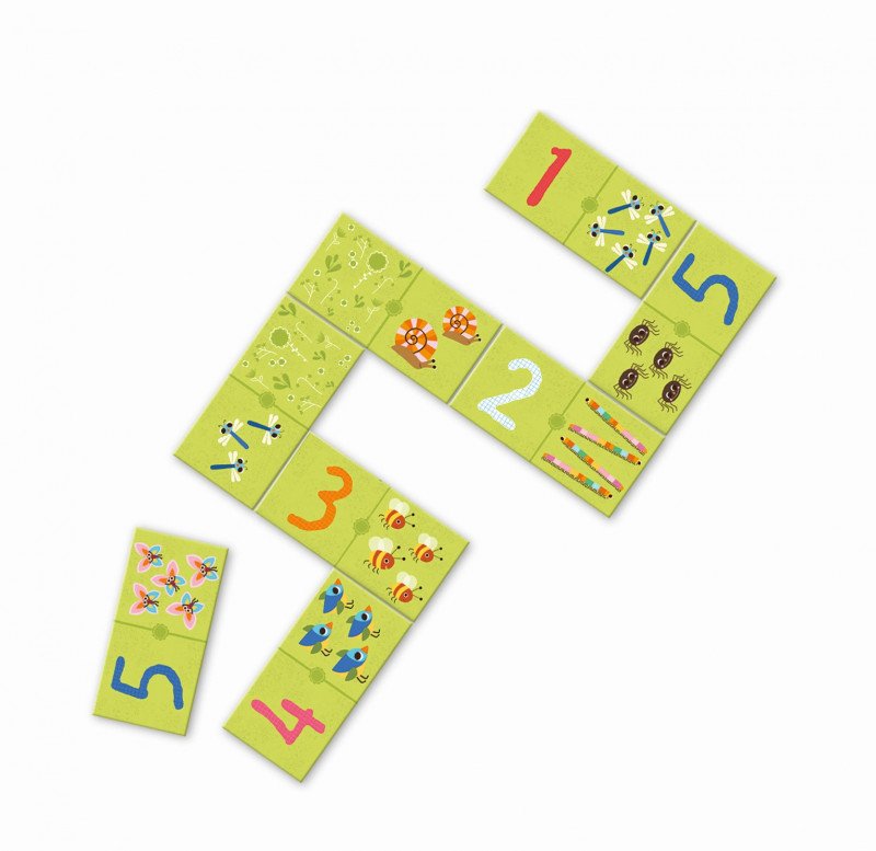 Djeco Domino 1,2,3 lavinamieji zaislai vaikmas playing