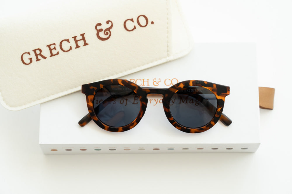 Grech&Co vaikiški akiniai nuo saulės Tortoise Mini
