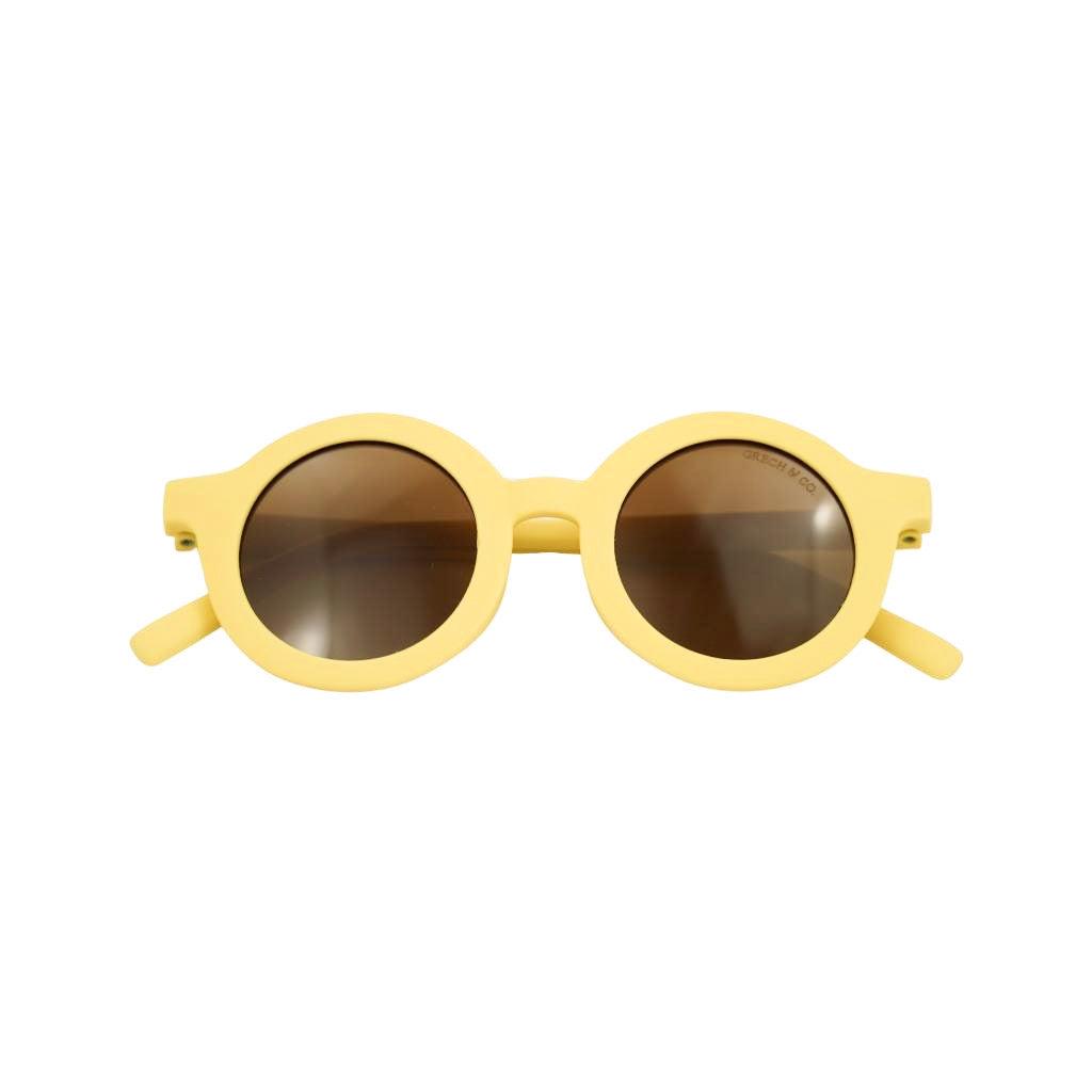 Grech&Co vaikiški akiniai nuo saulės Mellow Yellow lankstūs