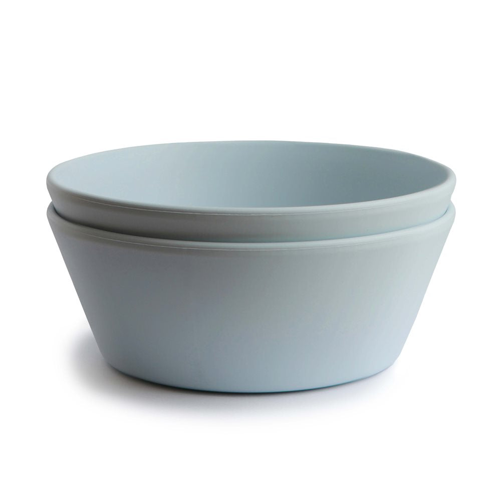 Mushie Powder Blue Vaikiski dubeneliai vaikiski indai vaikiski irankiai