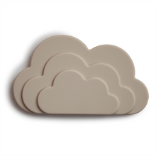 Įkelti vaizdą į galerijos rodinį, Mushie Silikoninis kramtukas Cloud Gray Debeselis Teether other side
