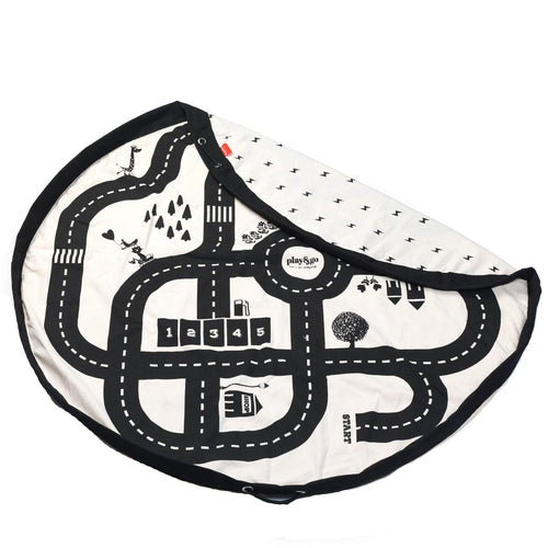 Play&Go Gatves dvipusis lavinamasis kilimelis ir zaislu krepsys zaidimu kilimelis