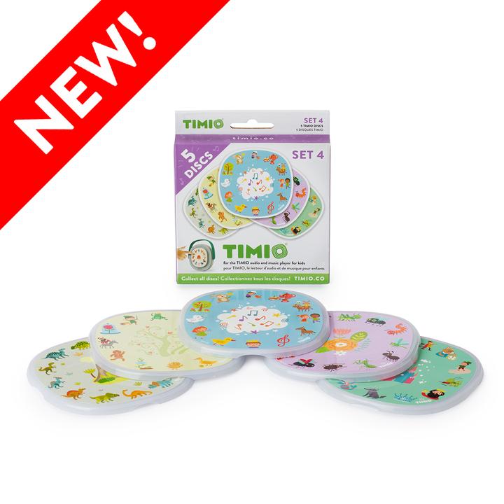 TIMIO muzikos grotuvo vaikams disku rinkinys 4 edukaciniai interaktyvus zaislai lavinamieji zaislai lavinamieji zaislai full set